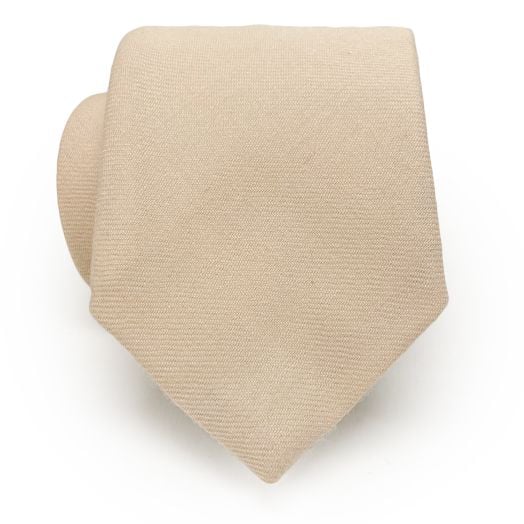 Atkinsons Wool Challis Necktie - Solid - Camel (098460)
