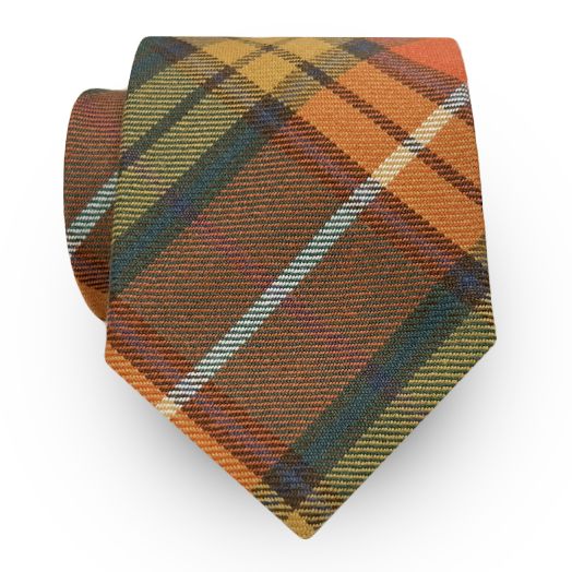 Atkinsons Wool Tartan Plaid Tie - Antique Buchanan (57281)