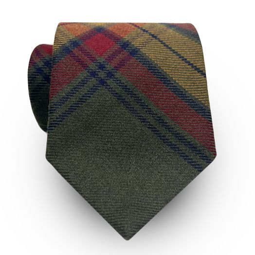 Atkinsons Wool Tartan Plaid Tie - Brunswick (57276)