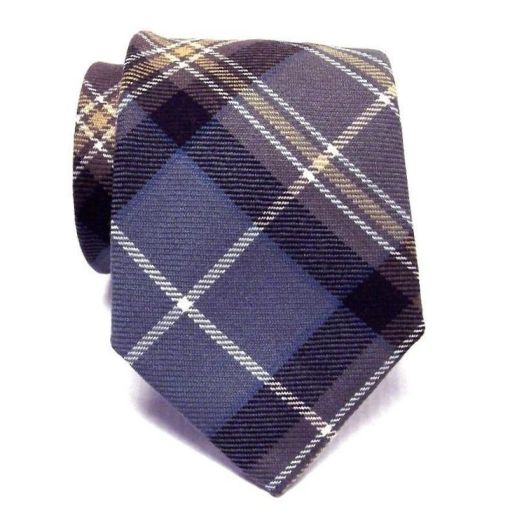 Atkinsons Wool Tartan Plaid Tie - MacKeller Muted (57284)