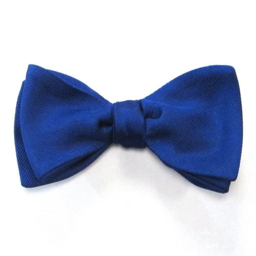 Atkinsons Woven Silk Twill Bow Tie - Solid - Royal (78839)