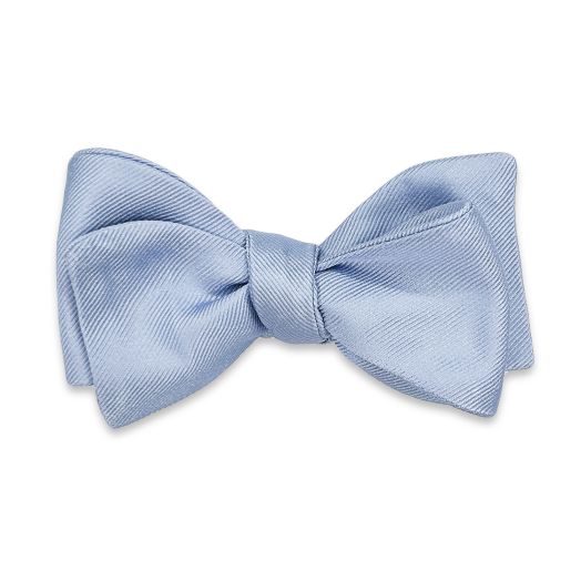 Atkinsons Woven Silk Twill Bow Tie - Solid - Sky (109318)