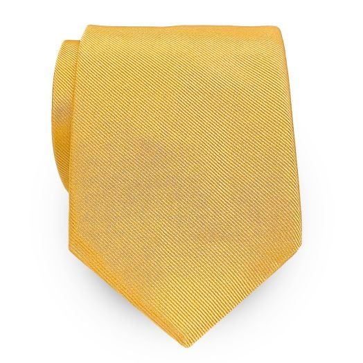 Atkinsons Woven Silk Twill Tie - Solid - Yellow (107708)