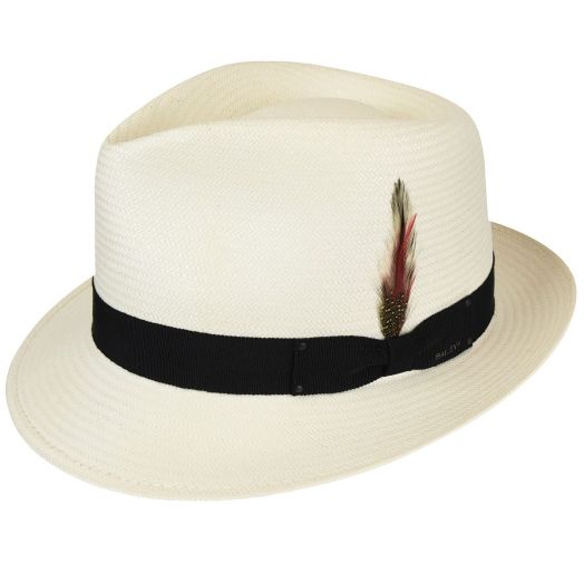 Bailey Straw Fedora - Guthrie - Natural with Black band