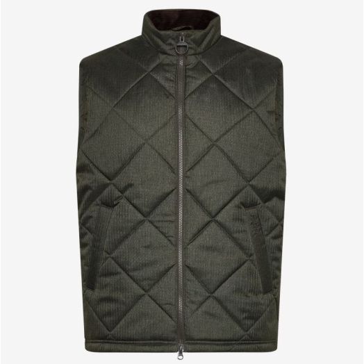 Barbour Mens Winter Finn Vest - Olive (MGI0295)