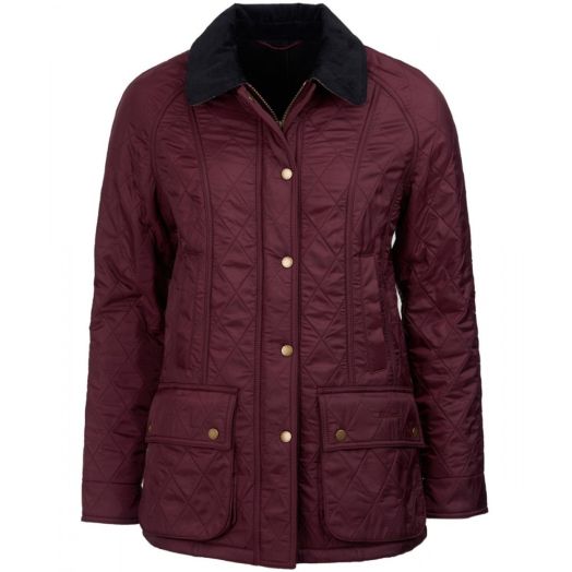 Barbour Women's Beadnell Polarquilt - Aubergine (LQU0471)