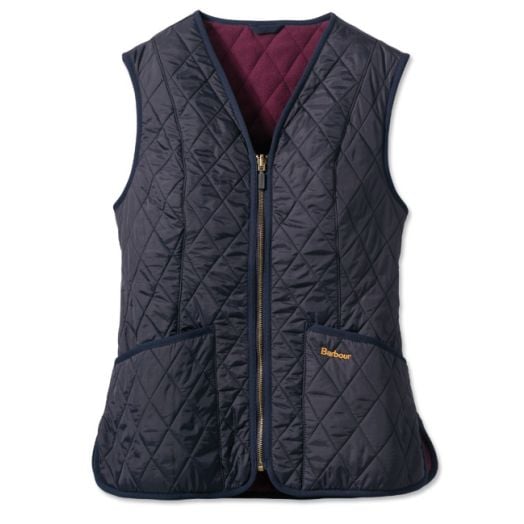 Barbour Women's Betty Interactive Polarfleece Vest/Beadnell Liner - Navy/Rosewood (LQU0326NY11)