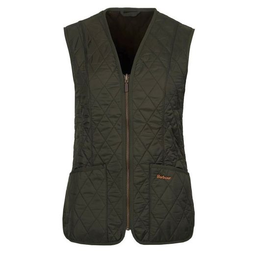 Barbour Women's Betty Interactive Polarfleece Vest/Beadnell Liner - Dark Olive (LLI0003OL71)