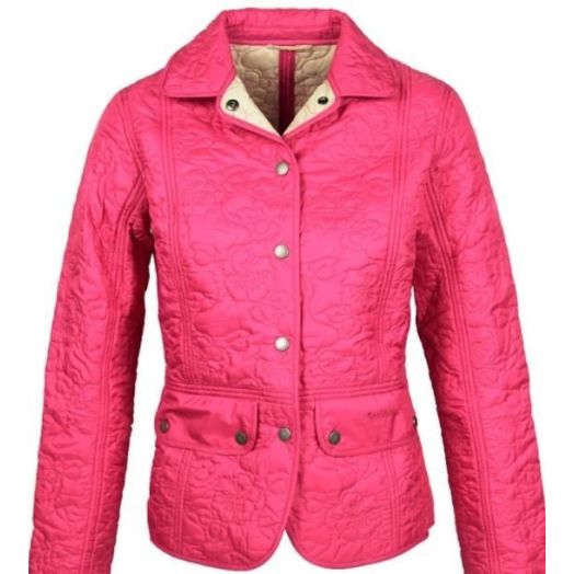 Barbour Women's Fauna Quilted Jacket- Fuchsia (LQU0296)