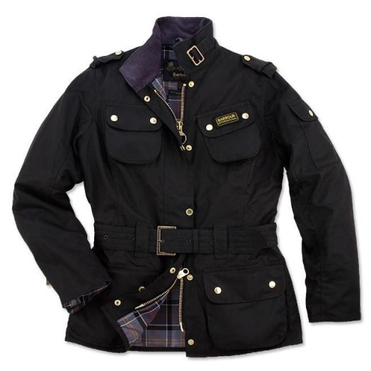 Barbour Women's Waxed International Jacket - Black (LWX0003)