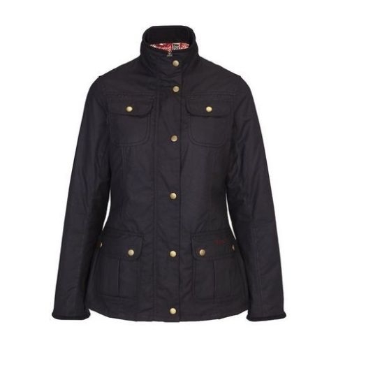 Barbour Women's Morris Utility Waxed Jacket - Black (LWX0311BK71)
