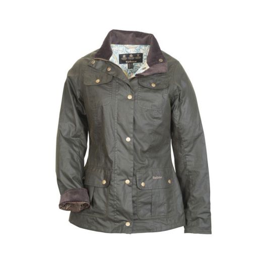 Barbour Women's Morris Utility Waxed Jacket - Olive (LWX0267OL31)