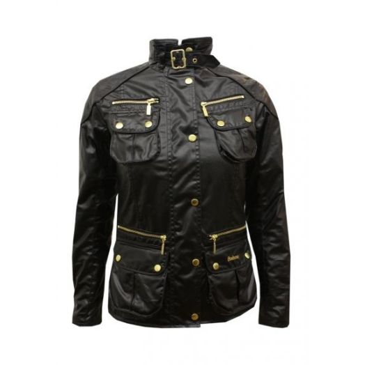 Barbour Women's National Trials Wax Jacket - Black (LWX0141)