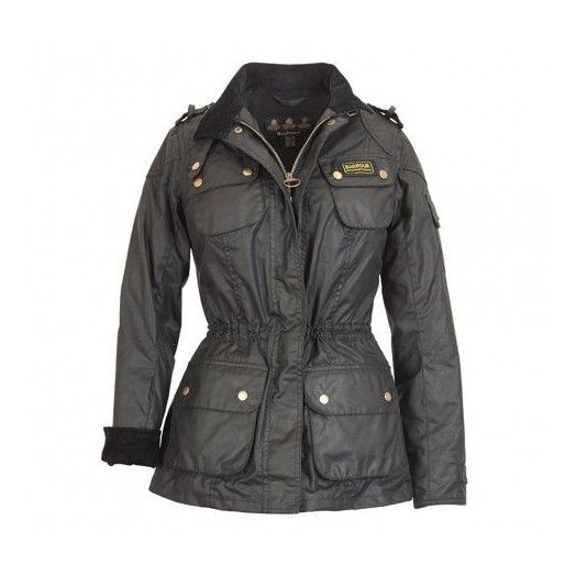 Barbour Women's Speedway Waxed Jacket - Black (LWX0208BK91)