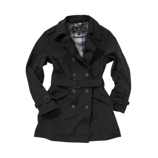 Barbour Women's Techno International Trench - Black (LWB0167)
