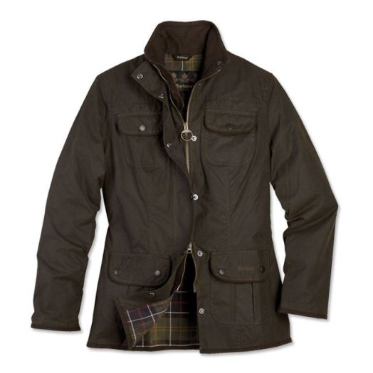 Barbour Women's Waxed Utility Jacket - Olive (LWX0004)