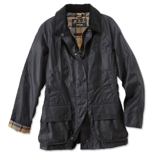 Barbour Women's Waxed Beadnell Jacket - Navy (LWX0667NY91)