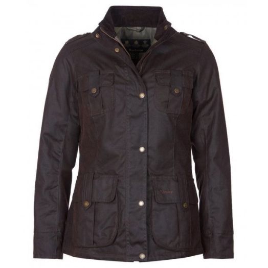 Barbour Women's Winter Defence Wax Jacket - Rustic (LWX1066RU71)