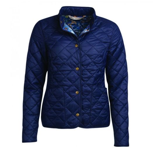 Barbour x Emma Bridgewater Women's Elise Quilted Jacket - Navy (LQU1102NY71)