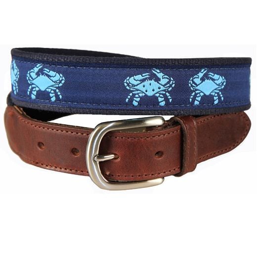 Belted Cow Leather Tab Belt - Belted Crab