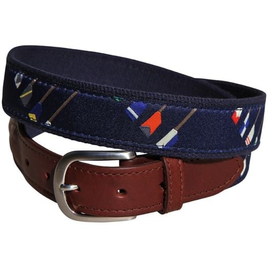 Belted Cow Leather Tab Belt - Crew Blades