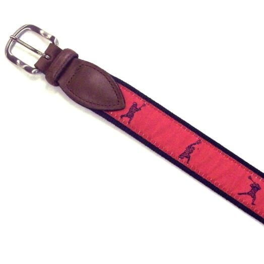 Belted Cow Leather Tab Belt - Fast Break Lacrosse (Paprika)