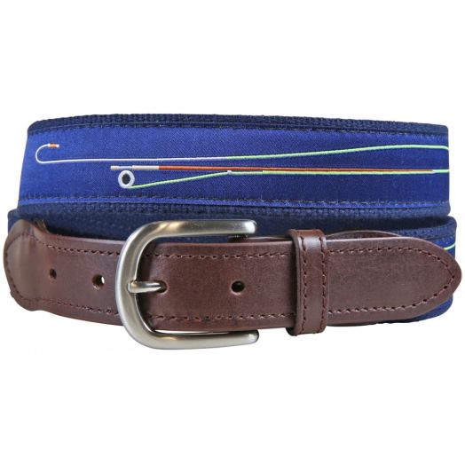 Belted Cow Leather Tab Belt - Fly Rod