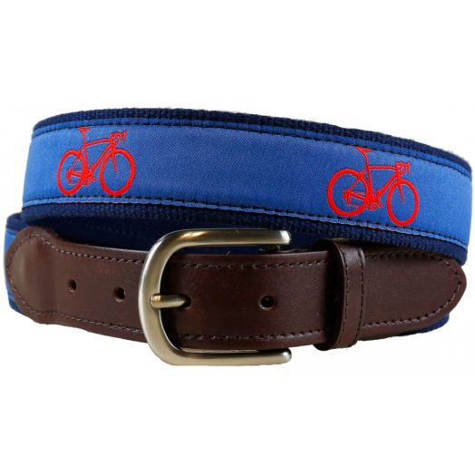 Belted Cow Leather Tab Belt - Road Blike