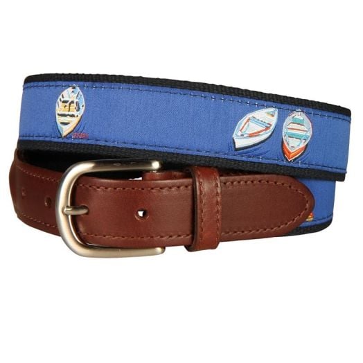 Belted Cow Leather Tab Belt - Skiffs and Dories