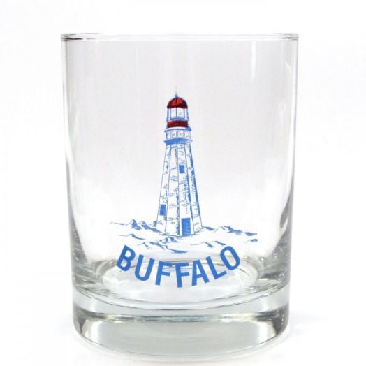 Buffalo Lighthouse Old Fashioned Glass
