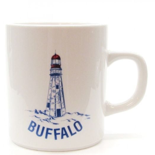 Buffalo Lighthouse Porcelain Mug