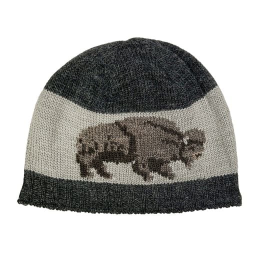 Buffalo Wool Knit Beanie - Graphite (109227)