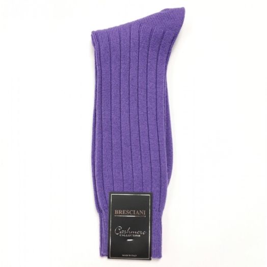 Cashmere mid-calf Bresciani Socks - Amethyst (91663)