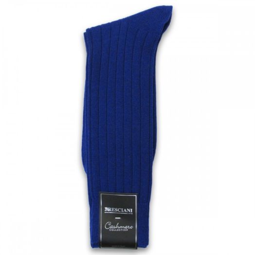 Cashmere mid-calf Bresciani Socks - Cobalt (73147)