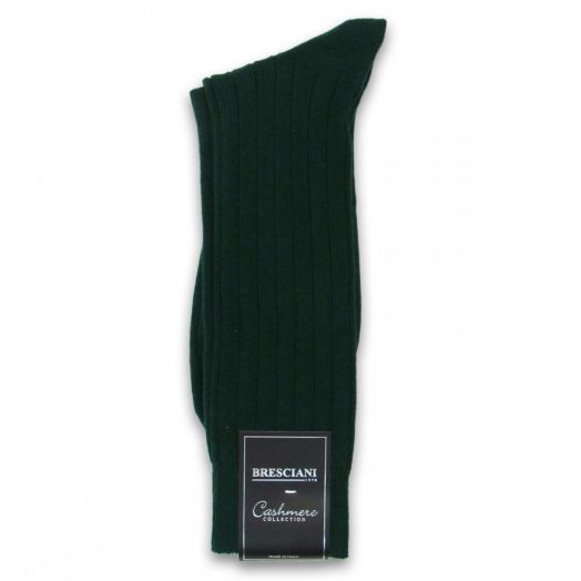 Cashmere mid-calf Bresciani Socks - Tartan (67509)
