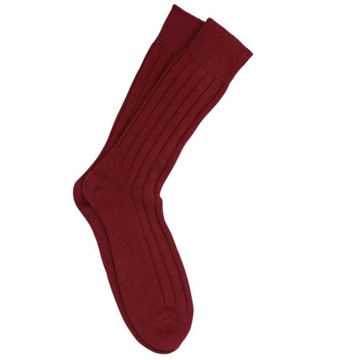 Cashmere mid-calf Marcoliani Sock - Bordeaux (67422)