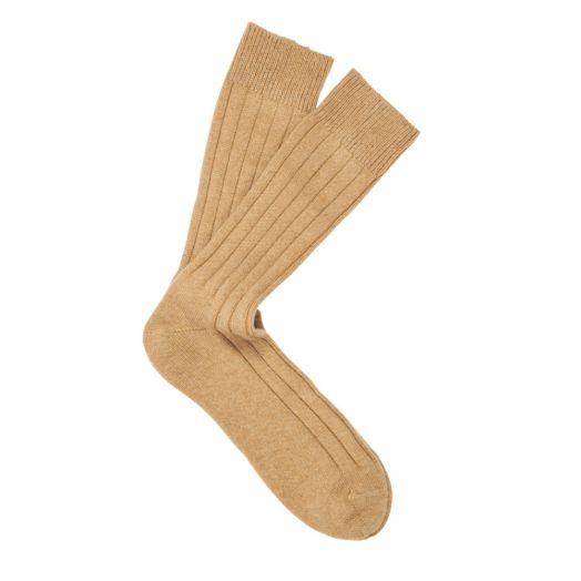 Cashmere mid-calf Marcoliani Sock - Camel (90127)