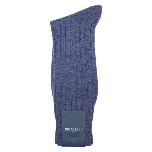 Cashmere Mid-Calf Marcoliani Sock - Deep Ocean (104737)