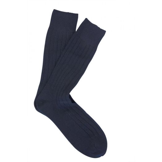 Cashmere mid-calf Marcoliani Sock - Navy (82378)