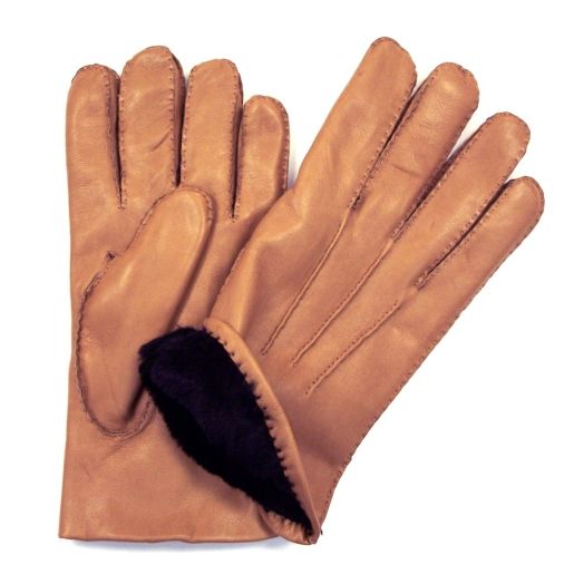 Chester Jefferies Cape Gloves - Rabbit Fur lined - Camel