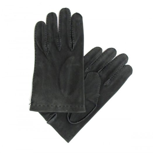 Chester Jefferies Full Suede Calfskin Gloves - Unlined - Grey