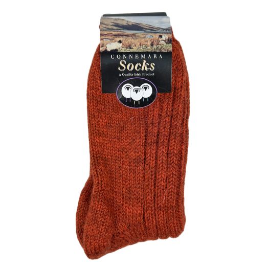 Connemara Mid-Calf - 'Irish Tweeds' Socks - Ember (41701)