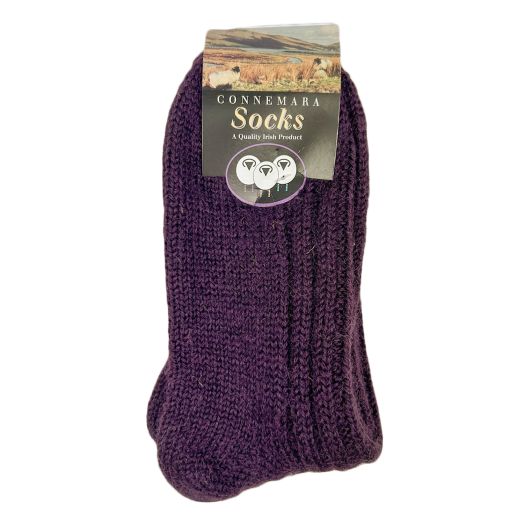 Connemara Mid-Calf - 'Irish Tweeds' Socks - Loganberry (41697)