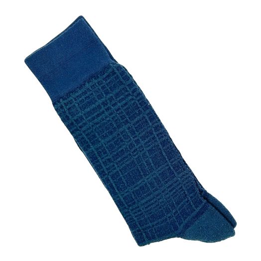 Cotton Mid-Calf Marcoliani 'Sneaker Sock' - Textured - Teal (108148)