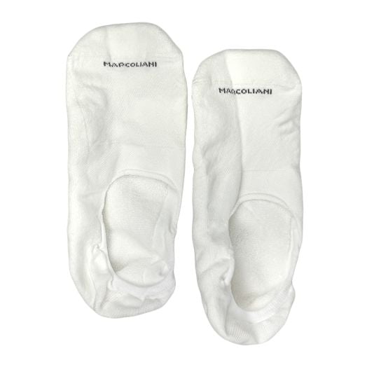 Cotton 'No Show' Marcoliani Cushioned Loafer Sock - White(110013)
