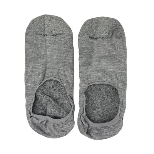 Cotton 'No Show' Marcoliani Loafer Sock - Flannel Grey (58743)