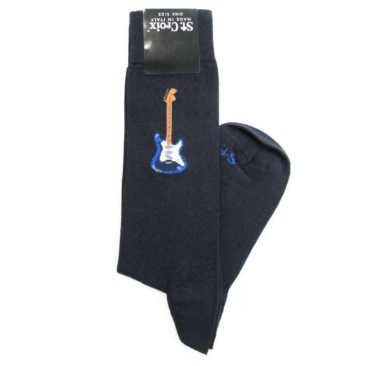Cotton St. Croix Midcalf Socks - Guitar (0419 Navy)