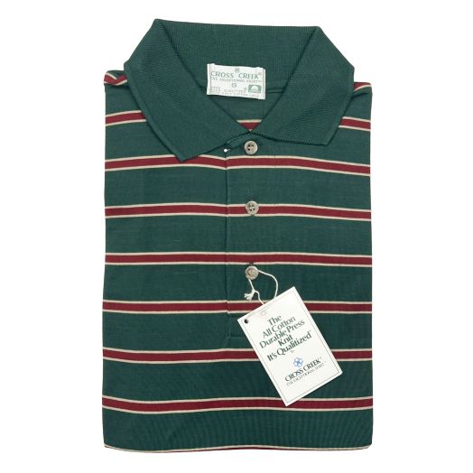 Cross Creek Pima Cotton Lisle Polo Shirt - GrBg