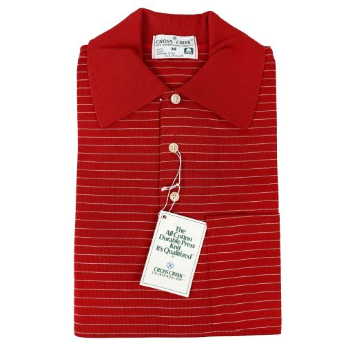 Cross Creek Pima Cotton Lisle Polo Shirt with Pocket - Red4