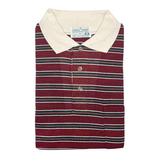 Cross Creek Pima Cotton Lisle Polo with Pocket - Brg1